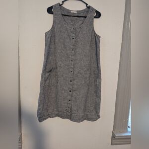 Eileen Fisher 100% linen dress